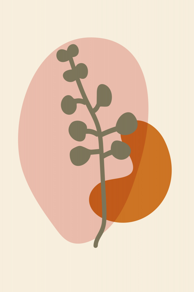Abstract Botanical Boho Leaves 15 — Canvas