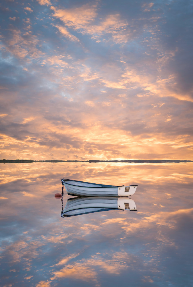Serene Morning Reflections — Canvas