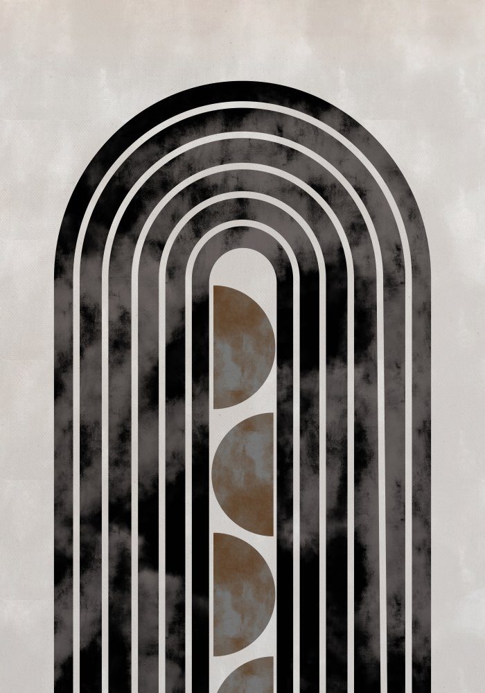 Abstract Geometric Arch — Canvas