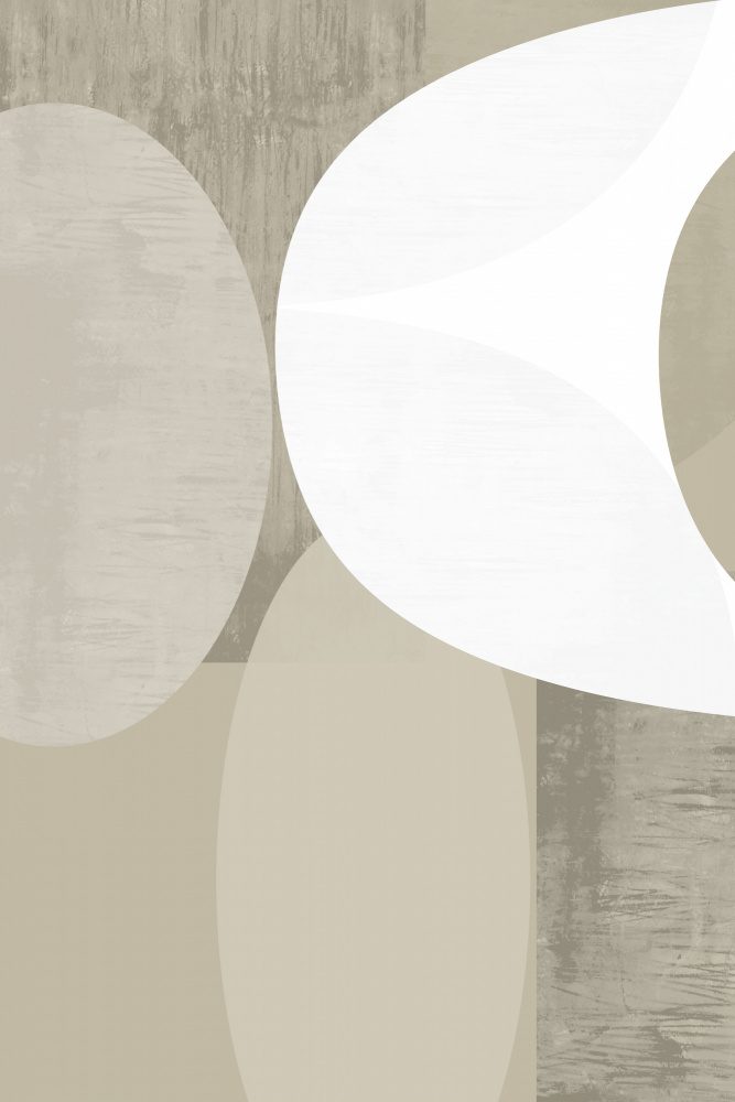 Black Whiteneutral Shapes 1 — Canvas