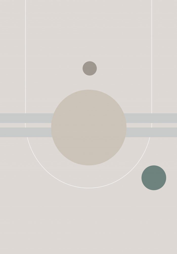 Calm Geometric Shapes — Canvas