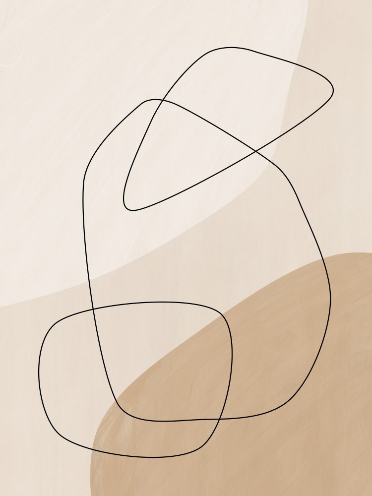 Graphic Shapes Lines Poster — Canvas