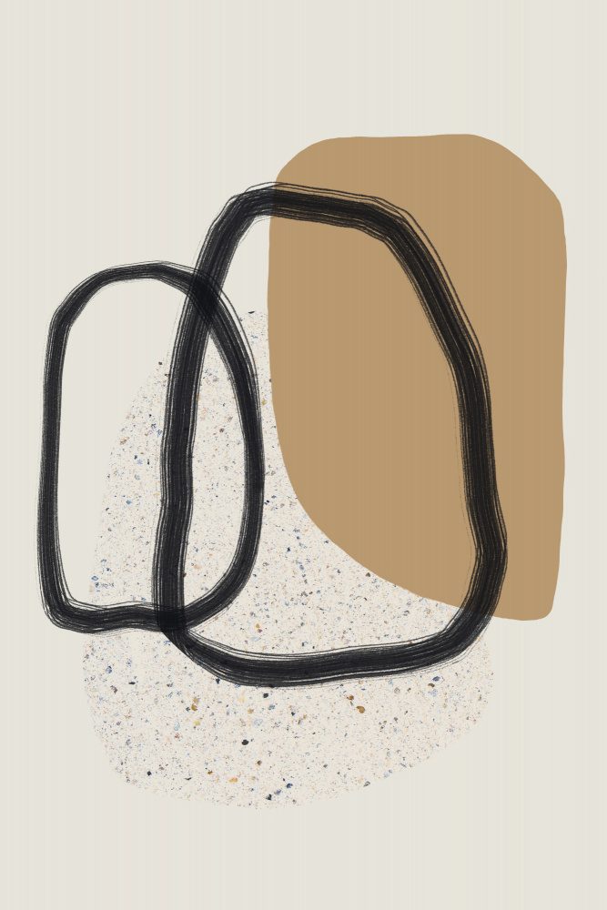 Organic Shapes And Earthy Tones — Canvas