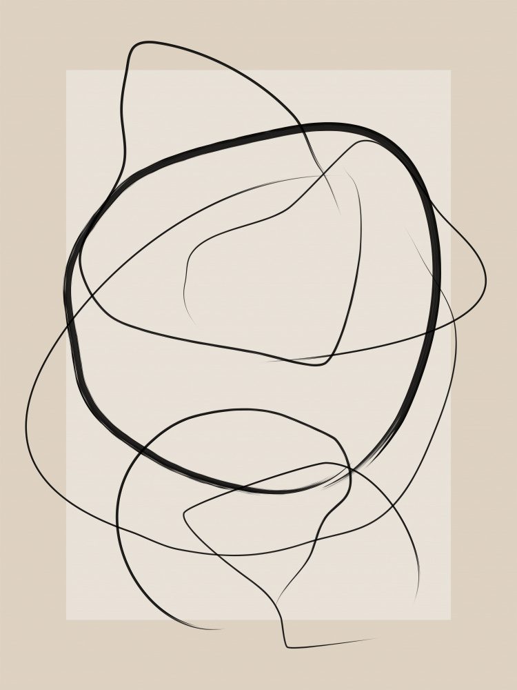Soft Abstract Lines Art — featured print