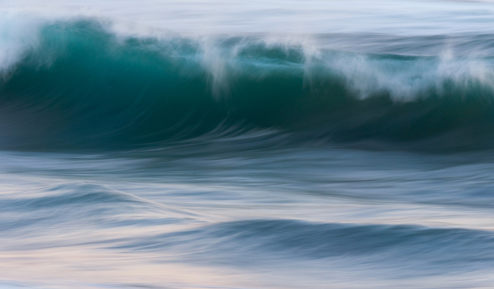 Teal Ocean Motion — Canvas