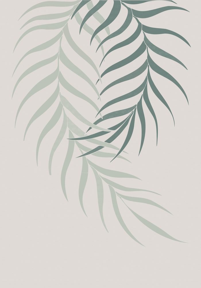 Subtle Palm Leaves — Canvas